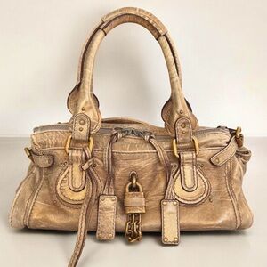 Chloé Vintage Antique Gold Paddington Bag